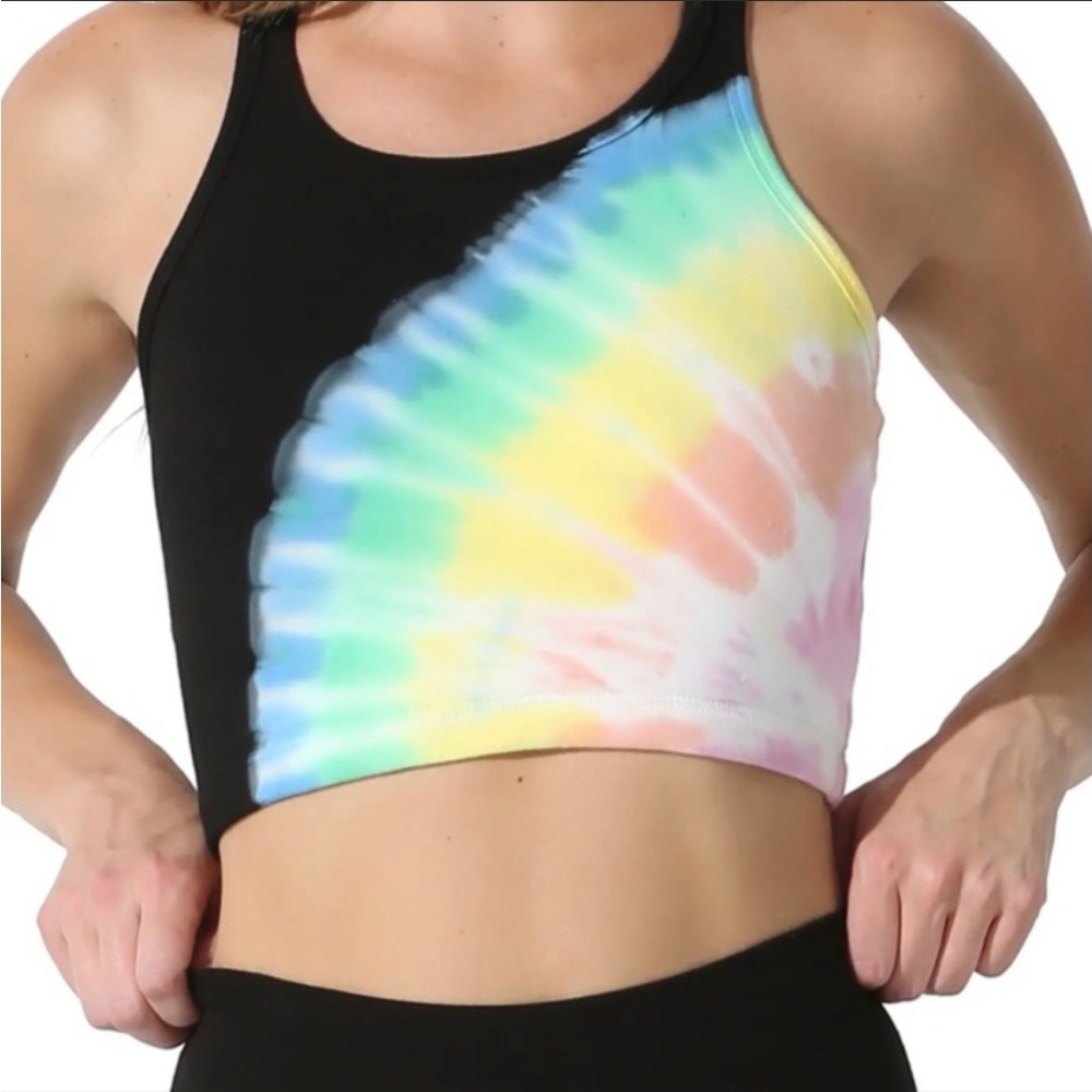 ELECTRIC & ROSE Bella Bralette Tank in Onyx